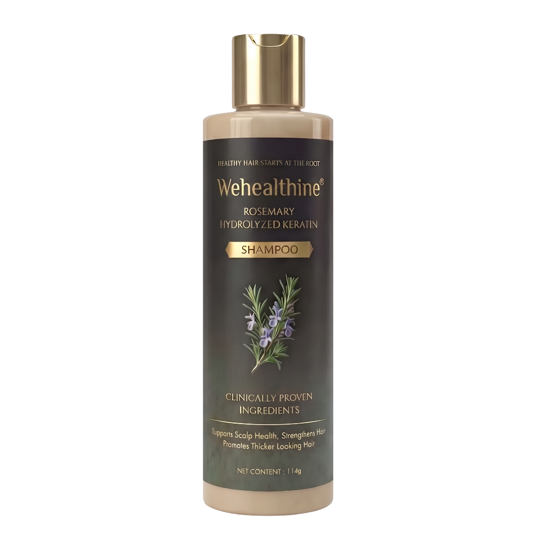 Wehealthine Rosemary Hydrolyzed Keratin Shampoo bottle